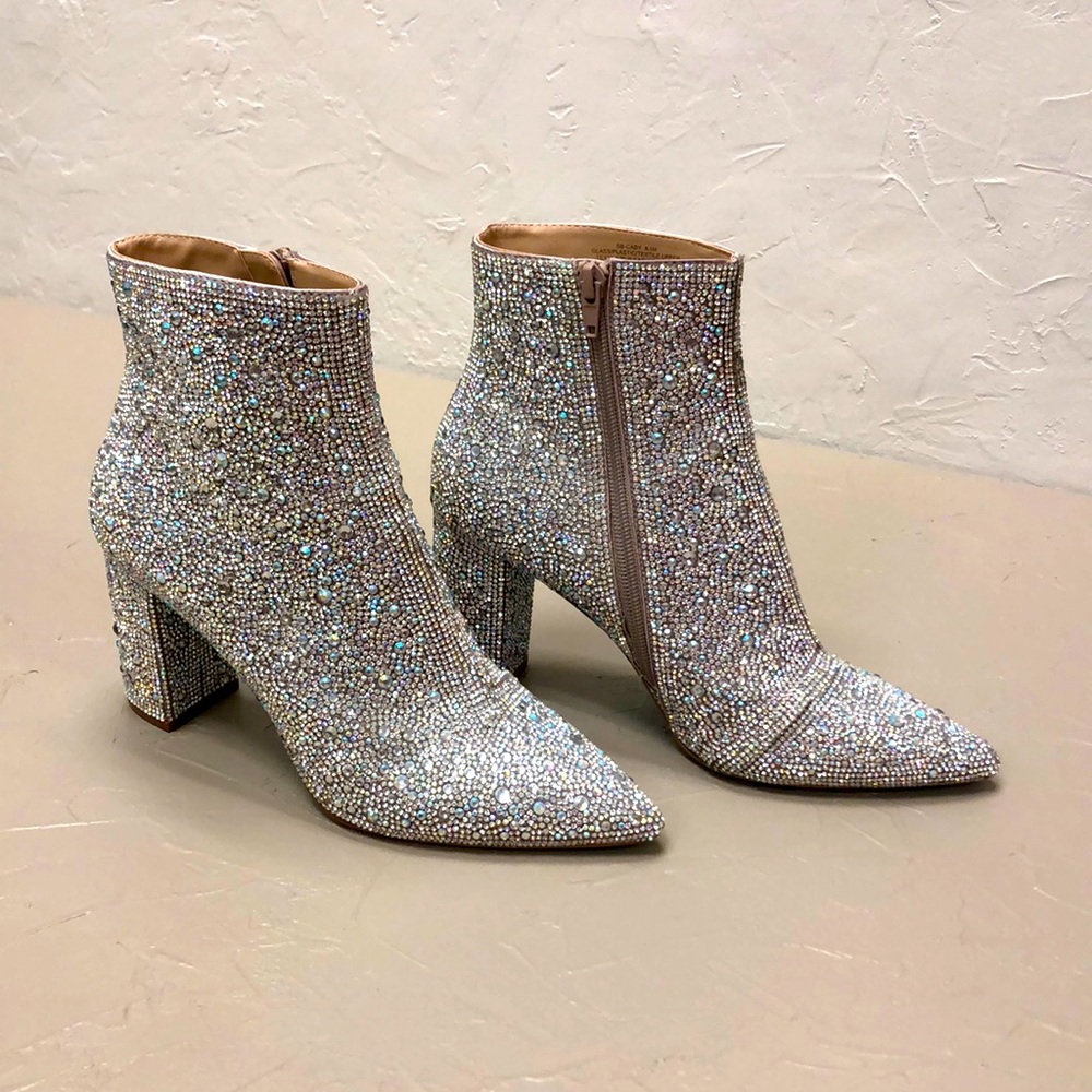 Betsey Johnson Cady Rhinestone Boots